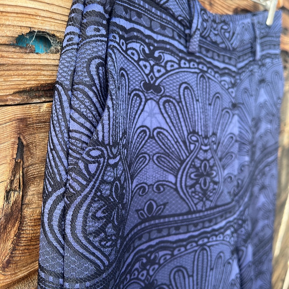 BCBGENERATION | Indigo Patterned Wide-Leg Cropped… - image 4